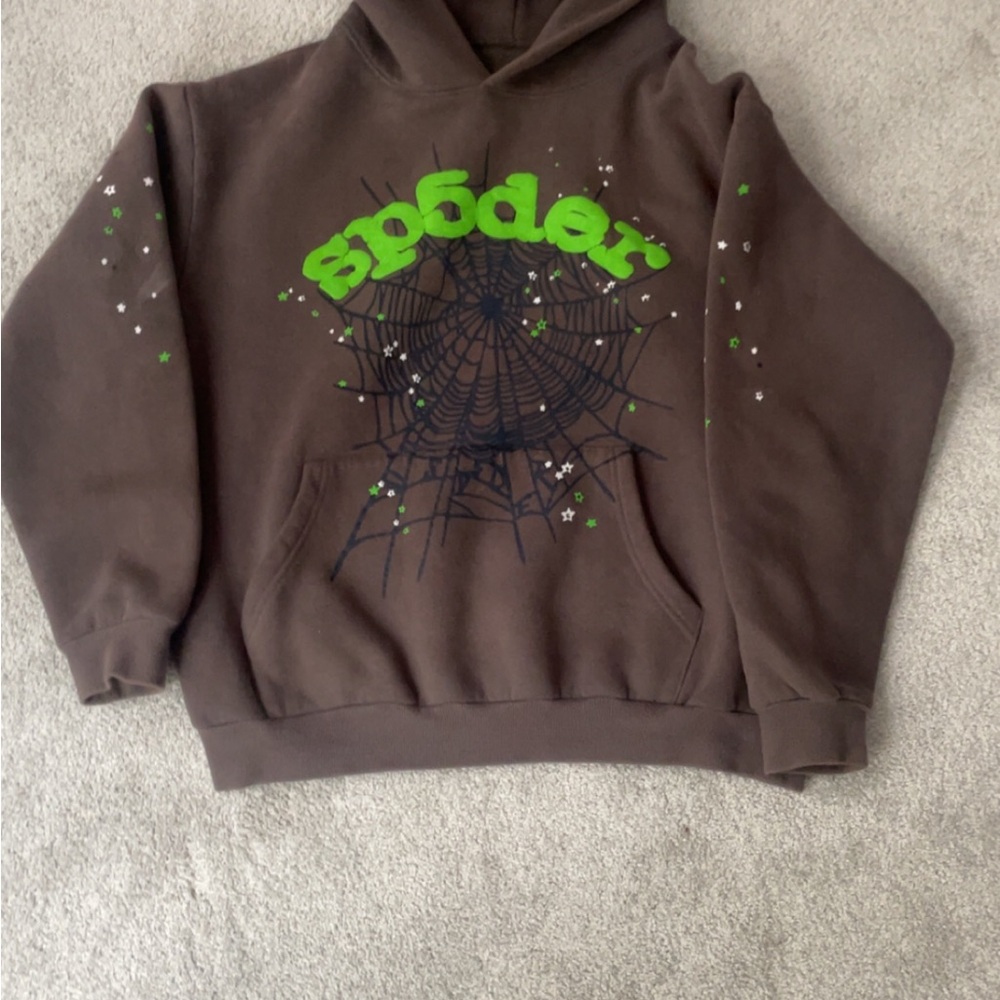 Brown Spider Hoodie Size Medium